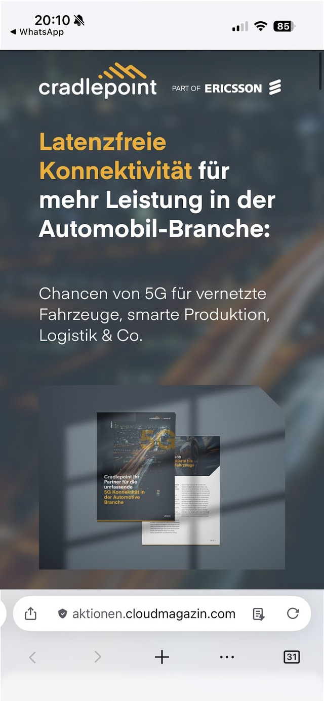Kampagnen-Landingpage mobil