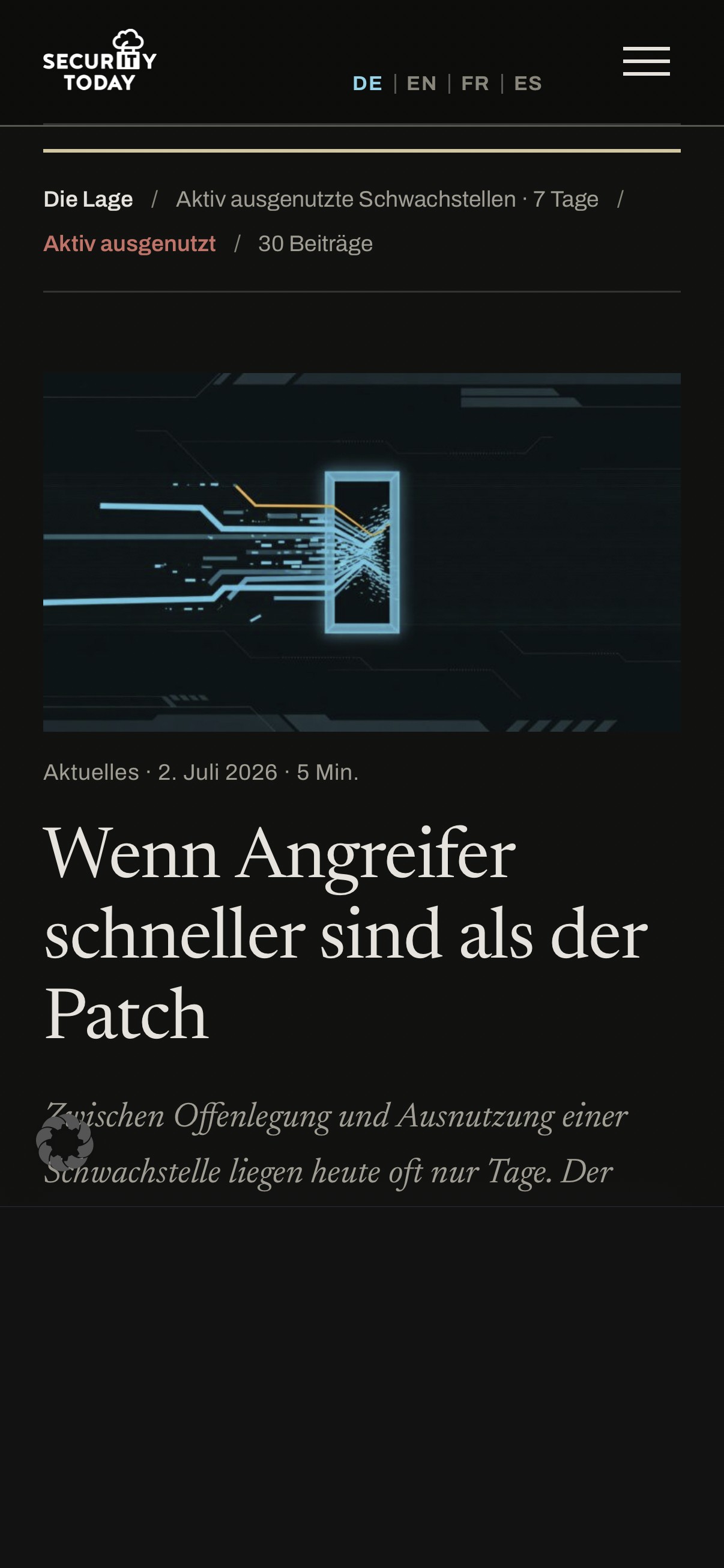 Mobile Ansicht