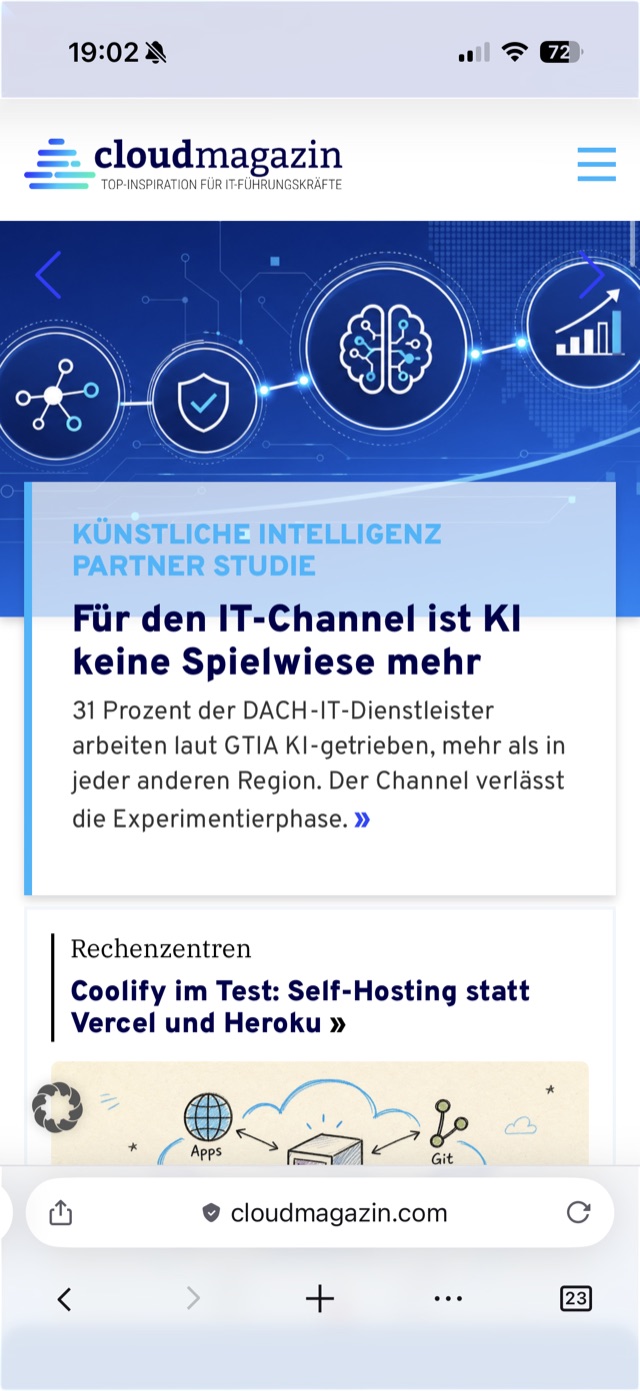 cloudmagazin mobile