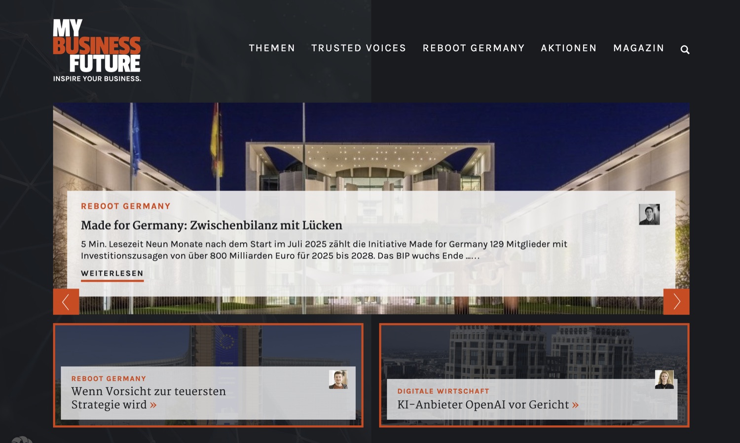 MyBusinessFuture desktop