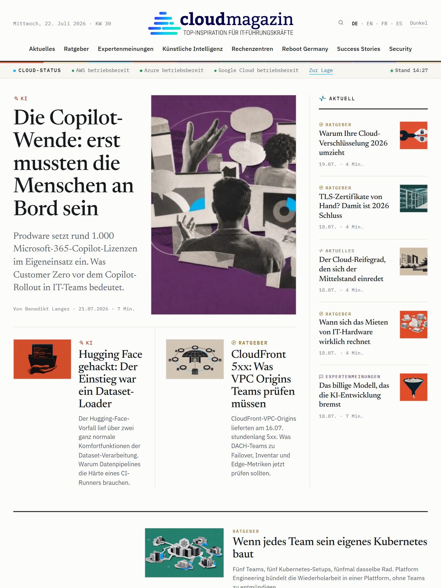 Cover cloudmagazin