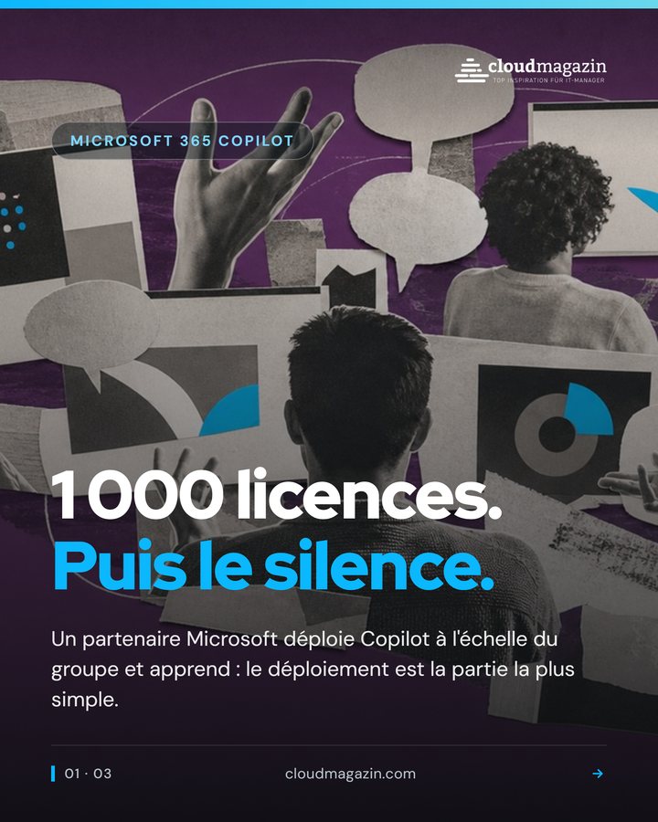 Carrousel LinkedIn diapositive 1 sur l'article Copilot dans cloudmagazin